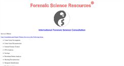 Desktop Screenshot of forensicscienceresources.com